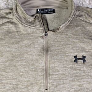 Under Armour Tan Heather Quarter-Zip Pullover